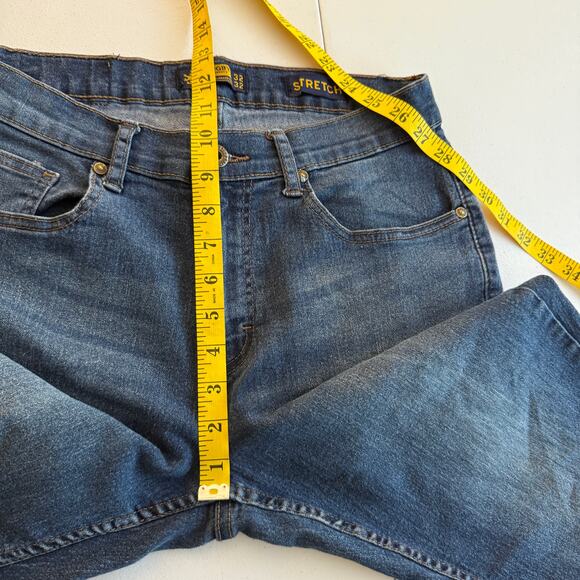 Rugby University Straight Leg Jeans Pants Men 32 x 32 Blue Denim Medium Wash - Picture 8 of 12